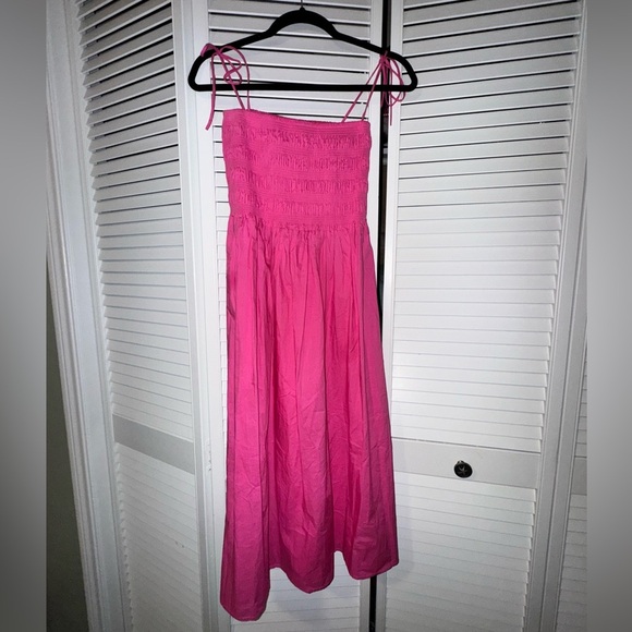 Araminta James Pink Midi Dress - Picture 1 of 4